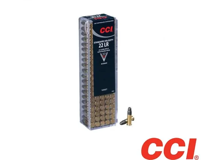 CCI Standard-Velocity .22LR 40gr. LRN (100rds, 500rds & 5000rds)
