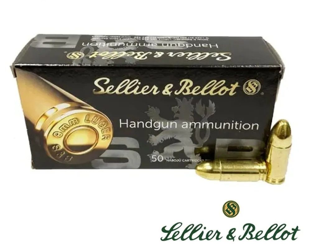 Sellier & Bellot 9mm 124gr. FMJ 50rds