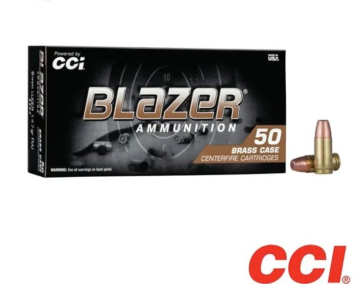 CCI Blazer 9mm 147gr. FMJ (50rds & 1000rds)