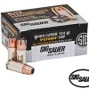 Sig Sauer Elite V-Crown 9mm 124gr. JHP (20rds & 200rds)