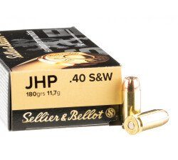 Sellier & Bellot .40 S&W 180gr JHP (50rds & 1000rds)