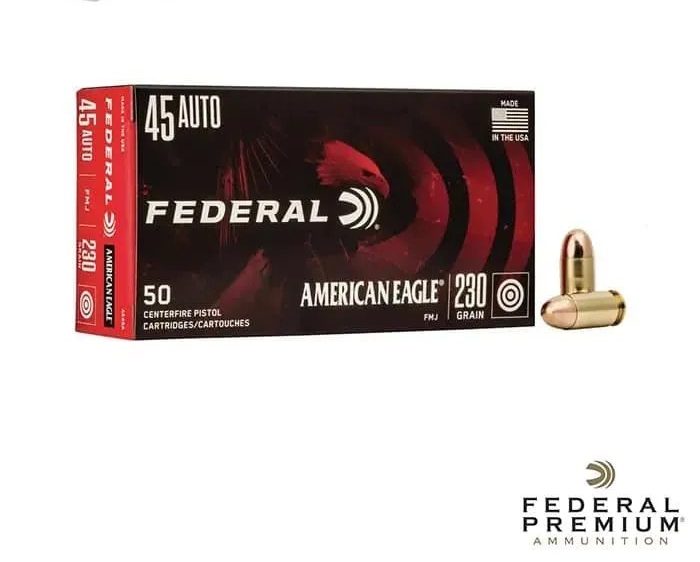 Federal American Eagle .45 ACP 230gr. FMJ 1000rds