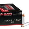 Blazer .38 Spl +P 125gr JHP (50rds & 1000rds)