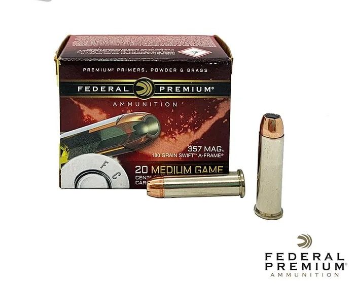 Federal Premium .357 Mag 180gr. Swift A-Frame HP 20rds