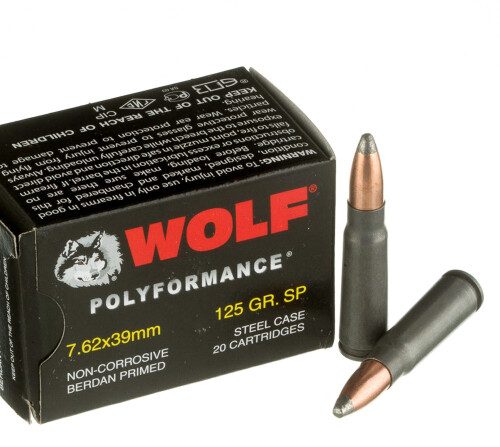 Wolf WPA 7.62x39mm 125gr SP 20rds