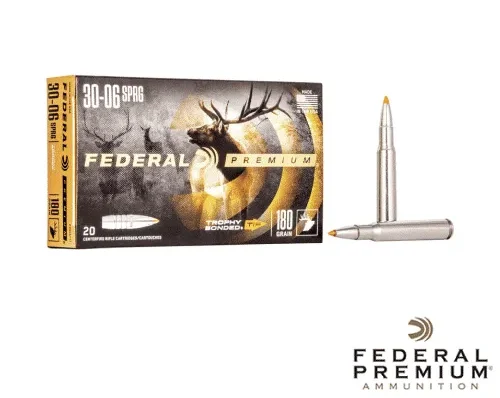 Federal Trophy Bonded Tip .30-06 Springfield 180gr. TBT (20rds & 200rds)