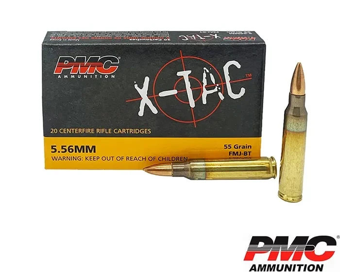 PMC X-Tac 5.56x45 62gr FMJ M855 1000rds