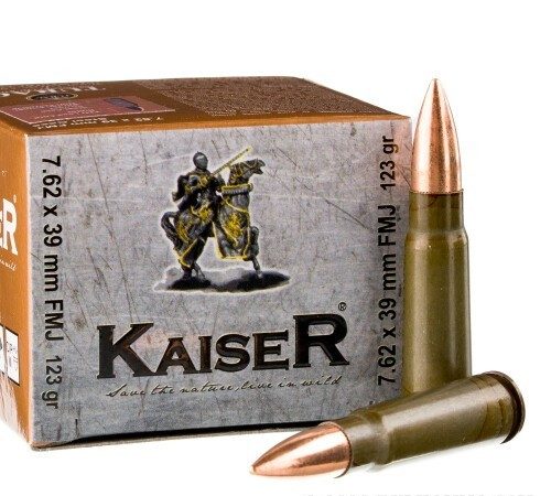 Kaiser 7.62x39mm123gr FMJ 20rds