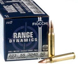 50 Rounds of .223 Ammo by Fiocchi - 55gr FMJ