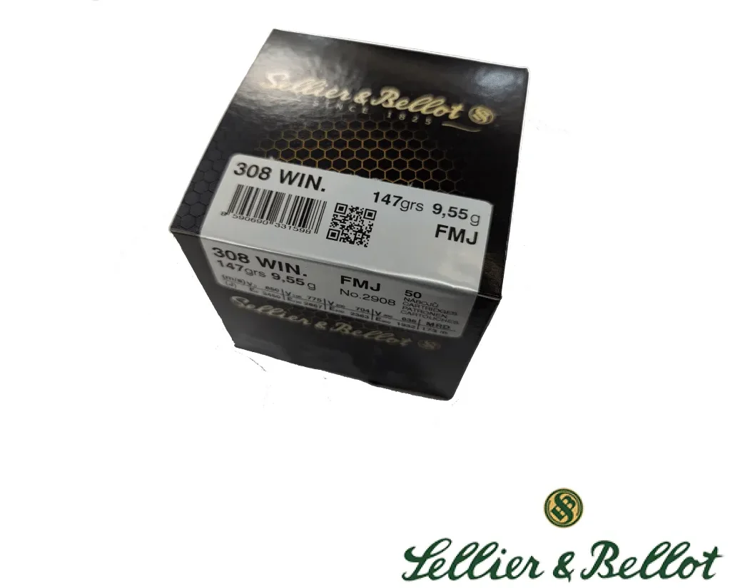 Sellier & Bellot .308 WIN 147gr FMJ (50rds & 400rds)