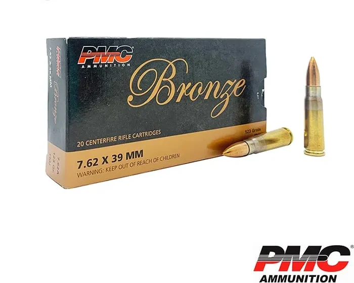 PMC Bronze 7.62×39 123gr. FMJ (20rds & 500rds)